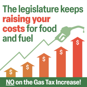 The legislature keeps raising your costs for food and fuel